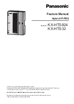 Предварительный просмотр 1 страницы Panasonic KX-HTS824 Feature Manual