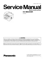Panasonic KX-MB283BR Service Manual preview