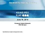 Preview for 1 page of Panasonic KX-NS Series Technical Training Manual