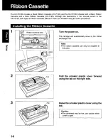 Предварительный просмотр 14 страницы Panasonic KX P2130 - KX-P 2130 Color Dot-matrix... Operating Instructions Manual