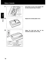 Предварительный просмотр 16 страницы Panasonic KX P2130 - KX-P 2130 Color Dot-matrix... Operating Instructions Manual