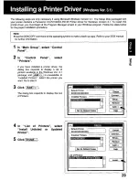 Предварительный просмотр 29 страницы Panasonic KX P2130 - KX-P 2130 Color Dot-matrix... Operating Instructions Manual