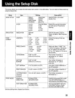 Предварительный просмотр 31 страницы Panasonic KX P2130 - KX-P 2130 Color Dot-matrix... Operating Instructions Manual