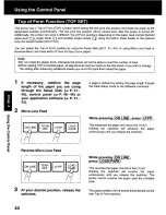 Предварительный просмотр 44 страницы Panasonic KX P2130 - KX-P 2130 Color Dot-matrix... Operating Instructions Manual