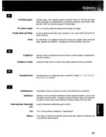 Предварительный просмотр 77 страницы Panasonic KX P2130 - KX-P 2130 Color Dot-matrix... Operating Instructions Manual