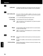 Предварительный просмотр 78 страницы Panasonic KX P2130 - KX-P 2130 Color Dot-matrix... Operating Instructions Manual