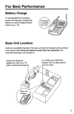 Предварительный просмотр 3 страницы Panasonic KX-TC1740B - 900 MHz Analog Cordless... Operating Instructions Manual