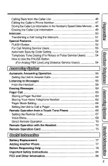 Предварительный просмотр 5 страницы Panasonic KX-TC1740B - 900 MHz Analog Cordless... Operating Instructions Manual