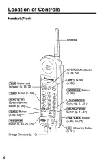 Предварительный просмотр 6 страницы Panasonic KX-TC1740B - 900 MHz Analog Cordless... Operating Instructions Manual