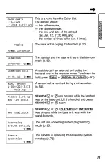 Предварительный просмотр 11 страницы Panasonic KX-TC1740B - 900 MHz Analog Cordless... Operating Instructions Manual