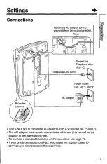 Предварительный просмотр 13 страницы Panasonic KX-TC1740B - 900 MHz Analog Cordless... Operating Instructions Manual