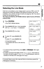 Предварительный просмотр 17 страницы Panasonic KX-TC1740B - 900 MHz Analog Cordless... Operating Instructions Manual