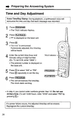 Предварительный просмотр 26 страницы Panasonic KX-TC1740B - 900 MHz Analog Cordless... Operating Instructions Manual