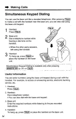 Предварительный просмотр 34 страницы Panasonic KX-TC1740B - 900 MHz Analog Cordless... Operating Instructions Manual