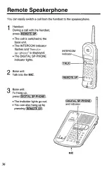 Предварительный просмотр 36 страницы Panasonic KX-TC1740B - 900 MHz Analog Cordless... Operating Instructions Manual