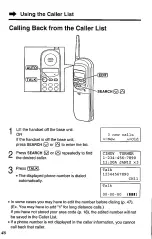 Предварительный просмотр 46 страницы Panasonic KX-TC1740B - 900 MHz Analog Cordless... Operating Instructions Manual