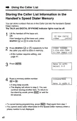 Предварительный просмотр 48 страницы Panasonic KX-TC1740B - 900 MHz Analog Cordless... Operating Instructions Manual