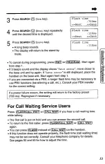 Предварительный просмотр 53 страницы Panasonic KX-TC1740B - 900 MHz Analog Cordless... Operating Instructions Manual