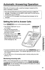 Предварительный просмотр 55 страницы Panasonic KX-TC1740B - 900 MHz Analog Cordless... Operating Instructions Manual