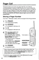 Предварительный просмотр 60 страницы Panasonic KX-TC1740B - 900 MHz Analog Cordless... Operating Instructions Manual