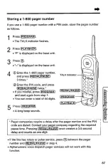 Предварительный просмотр 61 страницы Panasonic KX-TC1740B - 900 MHz Analog Cordless... Operating Instructions Manual