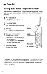 Предварительный просмотр 62 страницы Panasonic KX-TC1740B - 900 MHz Analog Cordless... Operating Instructions Manual