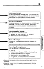 Предварительный просмотр 69 страницы Panasonic KX-TC1740B - 900 MHz Analog Cordless... Operating Instructions Manual