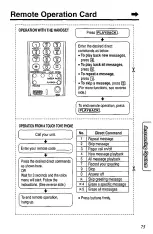 Предварительный просмотр 75 страницы Panasonic KX-TC1740B - 900 MHz Analog Cordless... Operating Instructions Manual