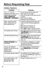 Предварительный просмотр 78 страницы Panasonic KX-TC1740B - 900 MHz Analog Cordless... Operating Instructions Manual