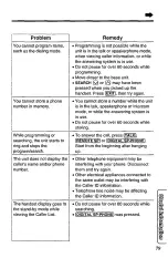 Предварительный просмотр 79 страницы Panasonic KX-TC1740B - 900 MHz Analog Cordless... Operating Instructions Manual