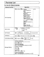 Preview for 45 page of Panasonic KX-TD7895 - Digital Spread Spedtrum... Operating Instructions Manual