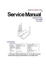 Preview for 1 page of Panasonic KX-TD7895 - Digital Spread Spedtrum... Service Manual