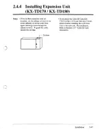 Предварительный просмотр 81 страницы Panasonic KX-TD816 Installation Manual