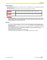 Preview for 3 page of Panasonic KX-TDA600 - Hybrid IP PBX Control Unit Max. 1008... Programing Manual