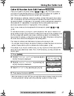 Preview for 27 page of Panasonic KX-TG2235B - 2.4 GHz Digital Cordless... Operating Instructions Manual