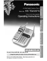 Panasonic KX-TG2237S - 2.4 GHz Digital Cordless... Operating Instructions Manual preview