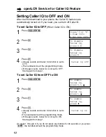 Preview for 64 page of Panasonic KX-TG2237S - 2.4 GHz Digital Cordless... Operating Instructions Manual