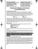 Предварительный просмотр 65 страницы Panasonic KX-TG2248S - 2.4 GHz Digital Cordless Phone Answering... Operating Instructions Manual