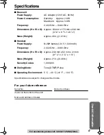 Предварительный просмотр 67 страницы Panasonic KX-TG2248S - 2.4 GHz Digital Cordless Phone Answering... Operating Instructions Manual