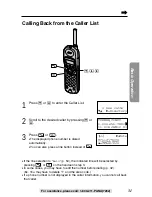 Preview for 31 page of Panasonic KX-TG2267B - GigaRange - 2.4 GHz Digital Cordless... Operating Instructions Manual