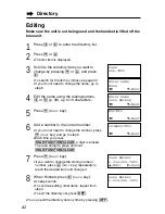 Preview for 42 page of Panasonic KX-TG2267B - GigaRange - 2.4 GHz Digital Cordless... Operating Instructions Manual