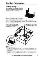 Предварительный просмотр 3 страницы Panasonic KX-TG2730S - 2.4 GHz DSS Expandable Cordless... Operating Instructions Manual