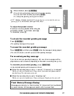 Предварительный просмотр 23 страницы Panasonic KX-TG2730S - 2.4 GHz DSS Expandable Cordless... Operating Instructions Manual