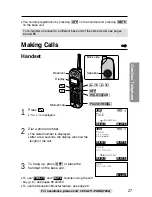 Предварительный просмотр 27 страницы Panasonic KX-TG2730S - 2.4 GHz DSS Expandable Cordless... Operating Instructions Manual