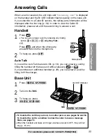 Предварительный просмотр 33 страницы Panasonic KX-TG2730S - 2.4 GHz DSS Expandable Cordless... Operating Instructions Manual