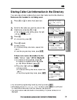 Предварительный просмотр 39 страницы Panasonic KX-TG2730S - 2.4 GHz DSS Expandable Cordless... Operating Instructions Manual