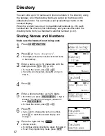 Предварительный просмотр 42 страницы Panasonic KX-TG2730S - 2.4 GHz DSS Expandable Cordless... Operating Instructions Manual