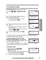 Предварительный просмотр 59 страницы Panasonic KX-TG2730S - 2.4 GHz DSS Expandable Cordless... Operating Instructions Manual