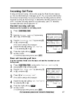 Предварительный просмотр 63 страницы Panasonic KX-TG2730S - 2.4 GHz DSS Expandable Cordless... Operating Instructions Manual