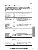 Предварительный просмотр 77 страницы Panasonic KX-TG2730S - 2.4 GHz DSS Expandable Cordless... Operating Instructions Manual